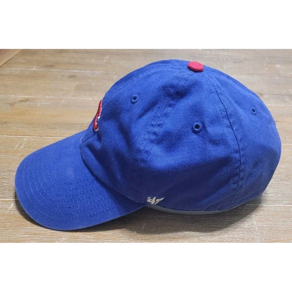 Chicago Cubs Hat Strapback Dad Cap YOUTH Kids Blue '47 MLB Baseball Small Logo